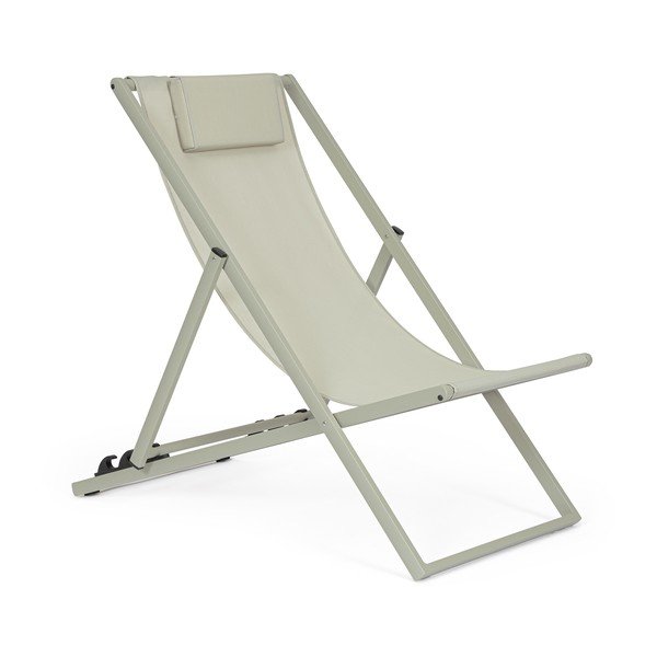 Taupe kovové záhradné ležadlo Taylor – Bizzotto