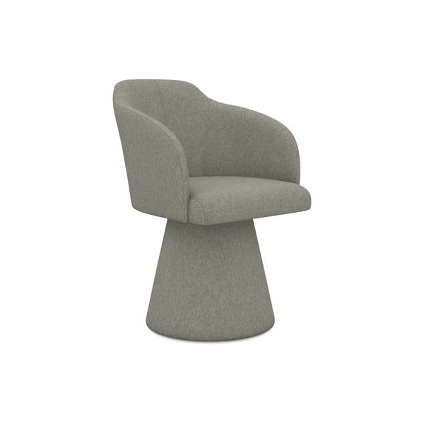 Sivé čalúnené jedálenské kreslo Kanoa – Makamii