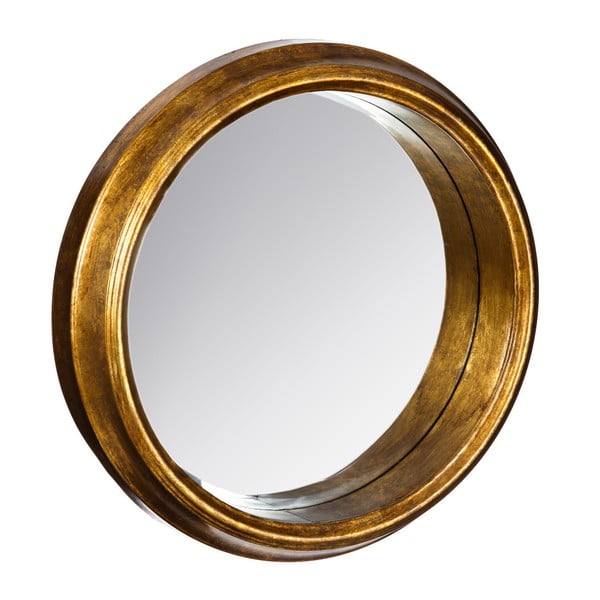 Zrkadlo v zlatej farbe Ixia Goldie, ⌀ 61,5 cm