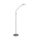 LED stojacia lampa v striebornej farbe (výška 160 cm) Moreno – Reality