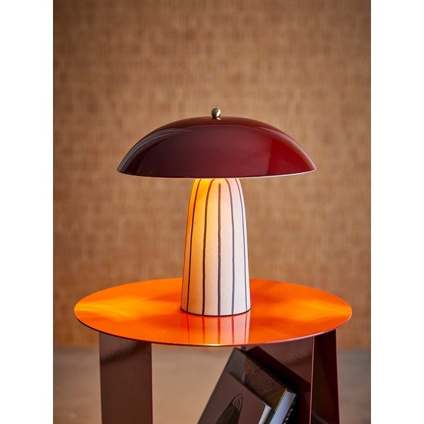 Keramická stolová lampa s kovovým tienidlom (výška  32 cm) Arvid – Bloomingville-image-1
