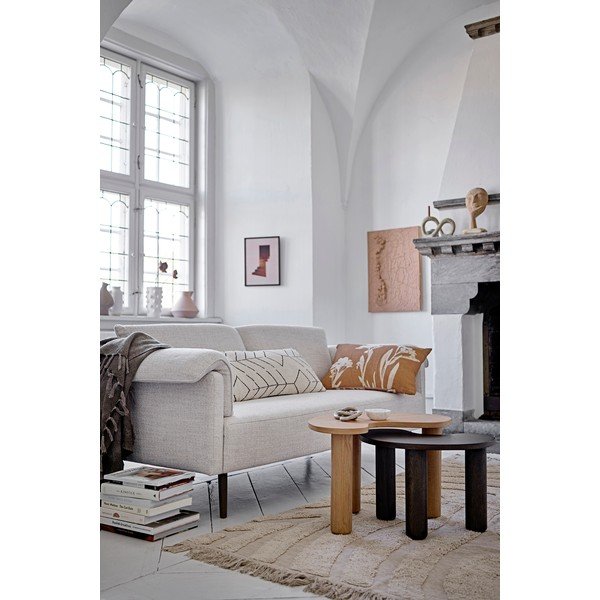 Tmavohnedý konferenčný stolík z kaučukového dreva 36x53 cm Luppa – Bloomingville-image-1