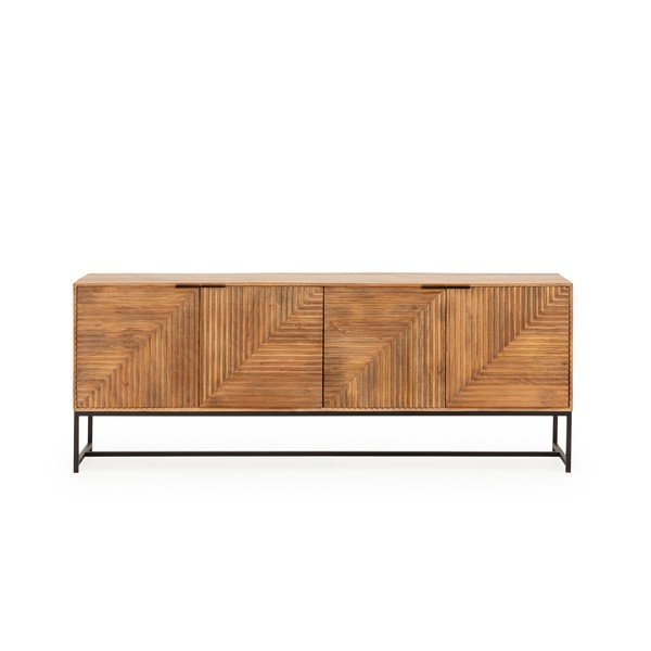 Komoda z mangového dreva v prírodnej farbe 210x80x40 cm Nereida – MOME-image-3