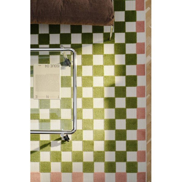 Zelený/ružový vnútorný a vonkajší koberec 200x290 cm Enja – Jotex-image-1