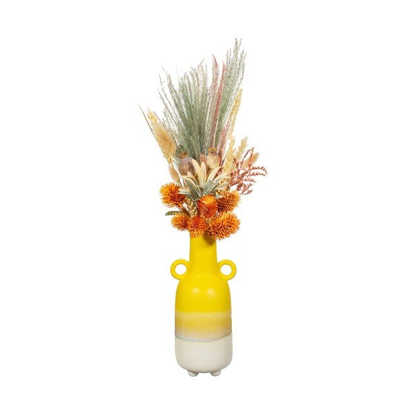 Žltá váza Sass & Belle Bohemian Home Mojave, výška 23 cm-image-2