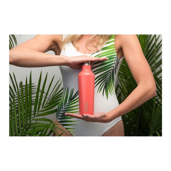 Oranžová cestovná termofľaša Corkcicle Canteen, 470 ml-image-2