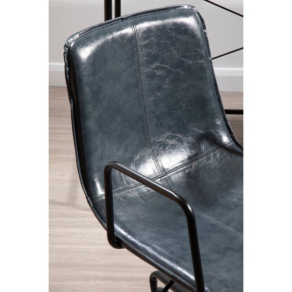 Tmavosivá kancelárska stolička z imitácie kože Branson – Premier Housewares-image-4