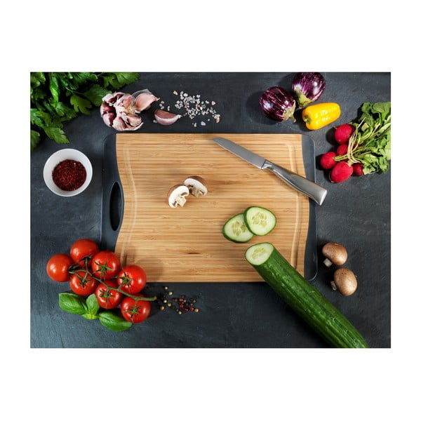 Krájacia protišmyková doštička z bambusového dreva Wenko, 33 x 23 cm-image-3