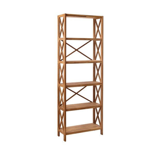 Regál z dubového dreva v prírodnej farbe 70x198 cm X-Shelf – Unique Furniture-image-2
