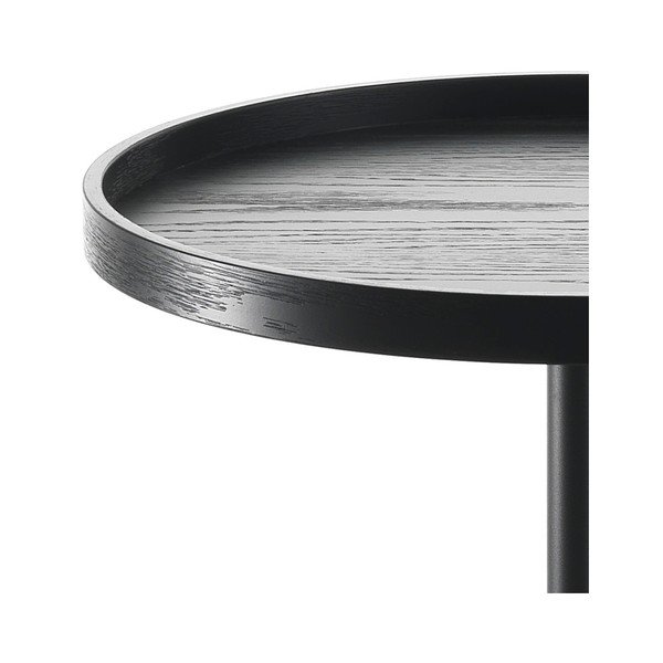 Černý konferenčný stolík Tomasucci Ambrogio, Ø 46 cm-image-2