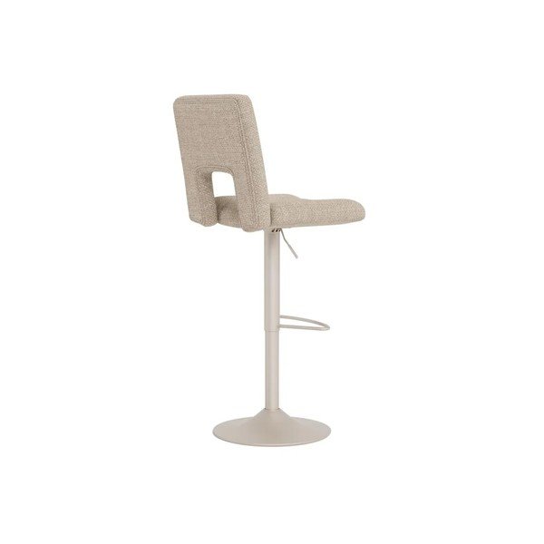 Béžové čalúnené barové stoličky v súprave s nastaviteľnou výškou/otočné 2 ks (výška sedadla 62 cm) Sylvia – Actona-image-4