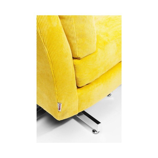 Žlté kreslo na kolieskach Kare Design Cinema-image-4