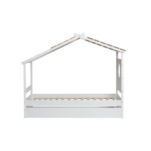 Biela detská posteľ s výsuvnou zásuvkou Marckeric Nayah, 90 x 190 cm-image-2