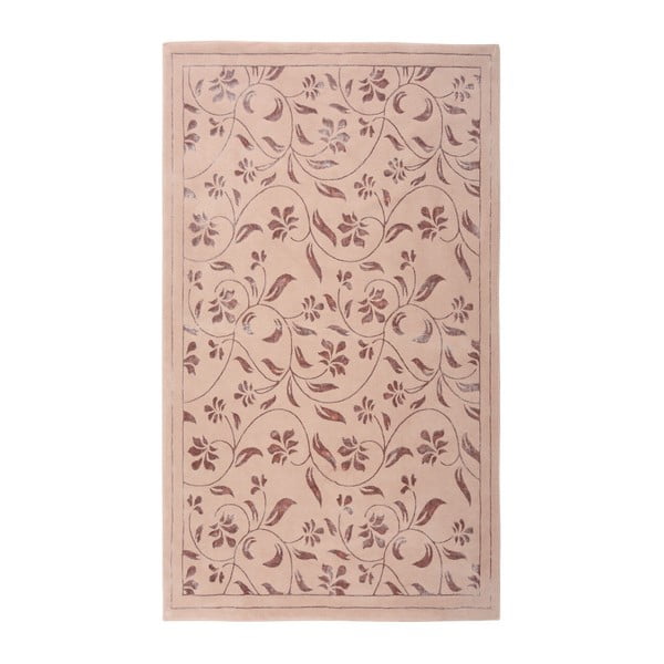 Ružový koberec Floorist Florist, 80 x 300 cm
