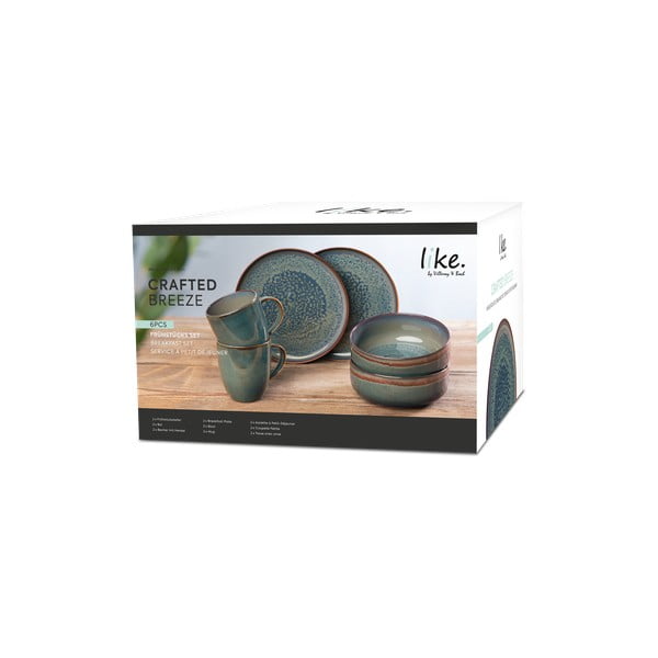 Porcelánová jedálenská súprava 6 ks Crafted Breeze – like | Villeroy & Boch-image-1