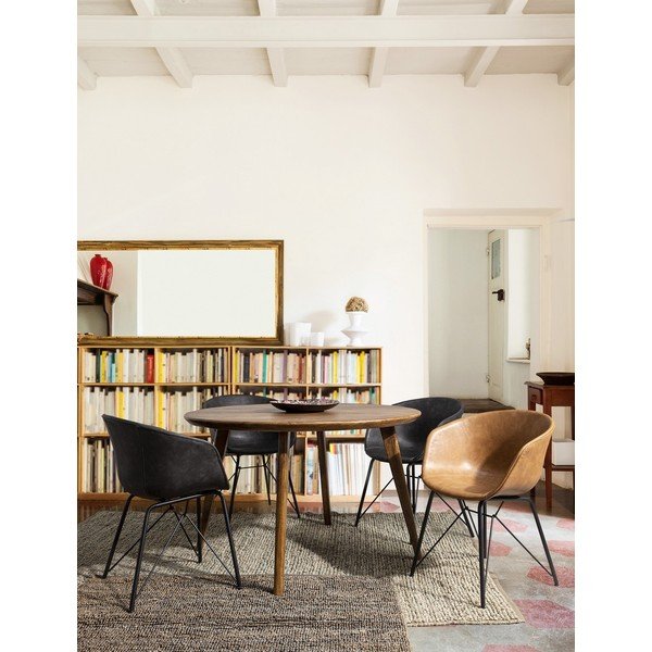 Tmavosivá čalúnená jedálenská stolička Warhol – Bizzotto-image-1