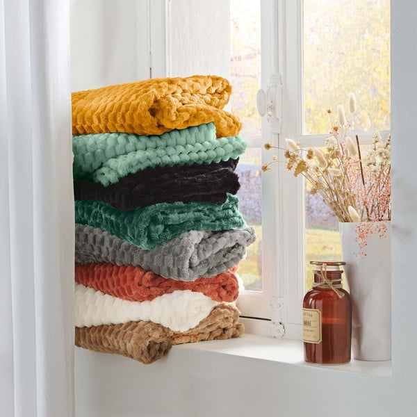 Hnedá deka z mikroflanelu 125x150 cm Mini Frosty – douceur d'intérieur-image-4