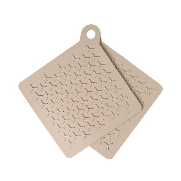 Súprava 2 béžových silikonových chňapiek Blomus Nomad-image-2