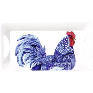 Servírovacia tácka 39.5x20.5 cm Blue Plumage - IHR