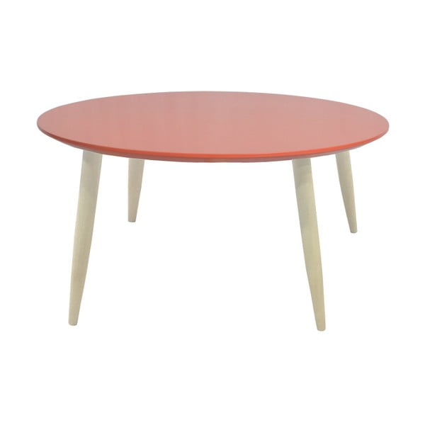 Červený odkladací stolík 13Casa Pastel, Ø 58 cm
