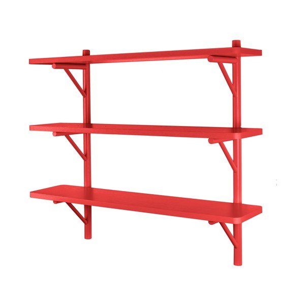 Červená nástenná policaTenzo Grain-image-2