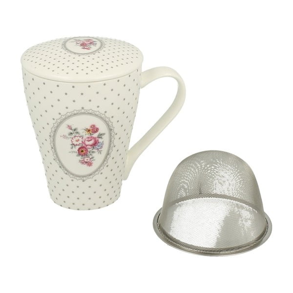 Porcelánový hrnček so sitkom na čaj Duo Gift Americana, 380 ml