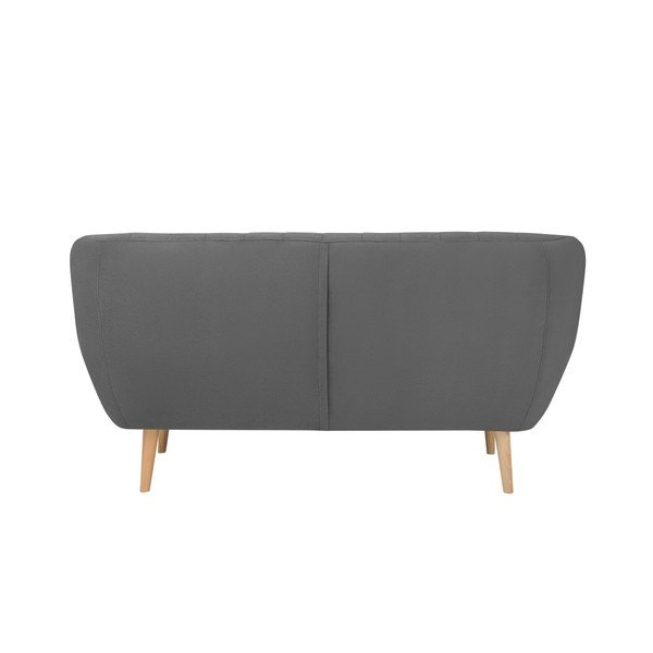 Sivá zamatová pohovka Mazzini Sofas Sardaigne, 158 cm-image-4