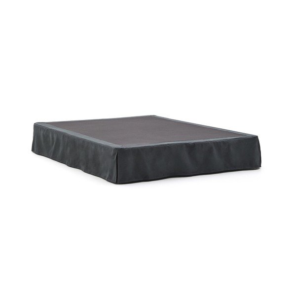 Antracitová čalúnená dvojlôžková posteľ 150x190 cm Jaira – Kave Home