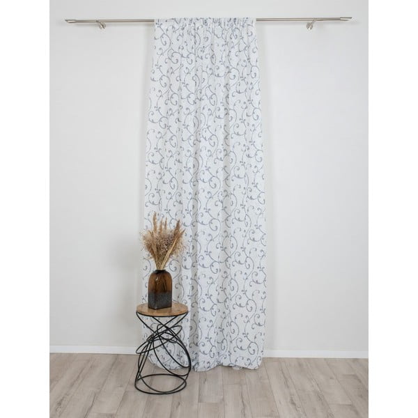 Modro-biela záclona 300x260 cm Fiesta - Mendola Fabrics-image-2