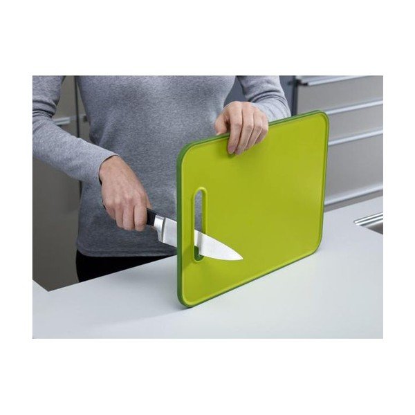 Sivá doska s integrovanou brúskou Joseph Joseph Slice&Sharpen, dĺžka 37 cm-image-1