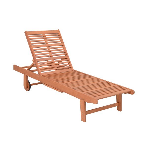 Drevené záhradné ležadlo v šedo-prírodnej farbe San Diego – Garden Pleasure-image-1