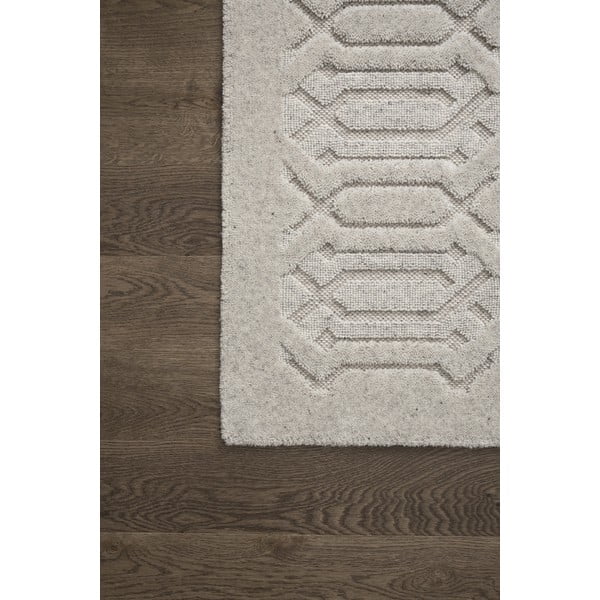 Svetlosivý vlnený koberec 200x300 cm Dive – Agnella-image-4