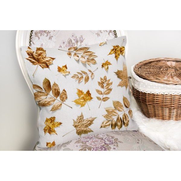 Obliečka na vankúš Minimalist Cushion Covers Golden Leaf, 42 x 42 cm-image-2