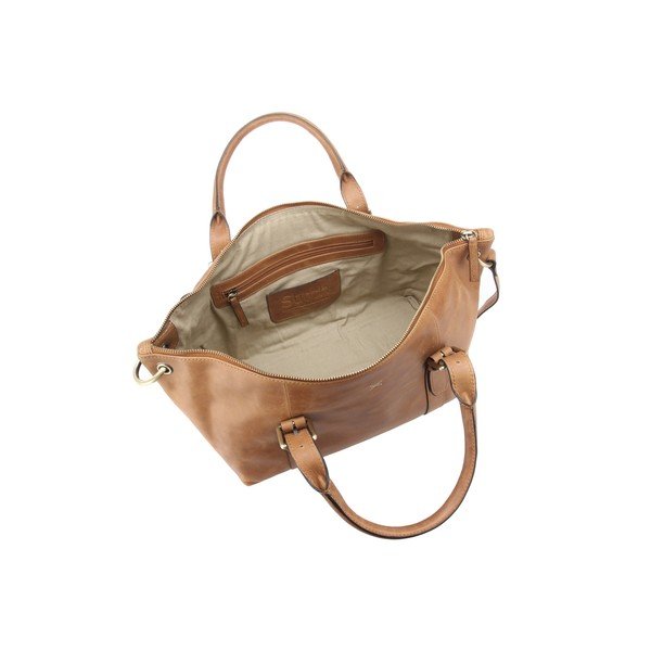 Dámska kožená kabelka Poppy Vintage Treacle-image-3