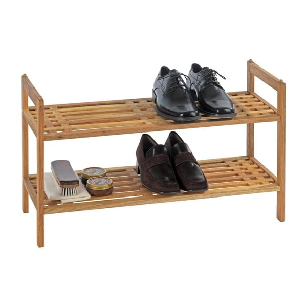 Skrinka na topánky z orechového dreva v prírodnej farbe Norway – Wenko-image-1