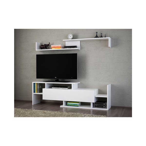 Biela TV súprava 154x42 cm Dream – Kalune Design-image-4
