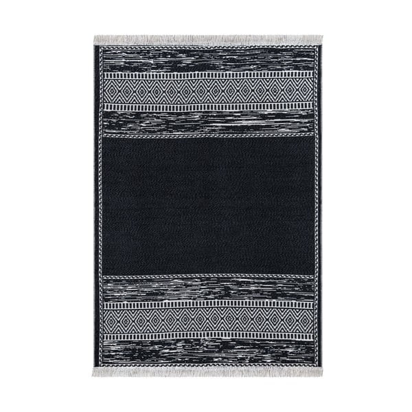 Čierno-biely bavlnený koberec Oyo home Duo, 160 x 230 cm