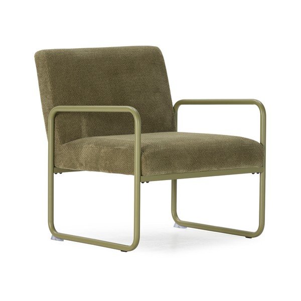 Zelené ženilkové kreslo Vince – MOME