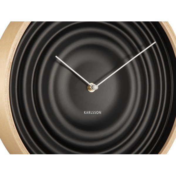 Čierne nástenné hodiny Karlsson Ribble, ø 31 cm-image-4