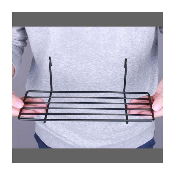 Čierna prídavná polička k nástenke Reminder, dĺžka 24 cm-image-1