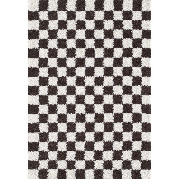 Hnedý/krémovobiely koberec 80x150 cm Grida – ESTE