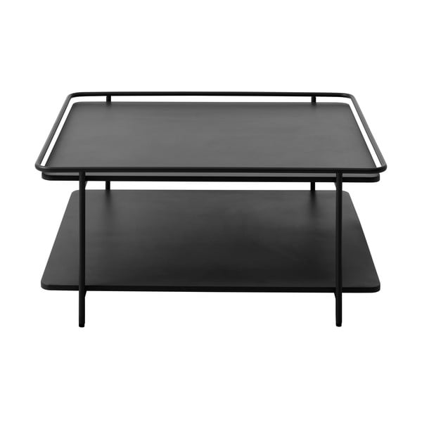 Čierny kovový konferenčný stolík 75x75 cm Yuba – Unique Furniture