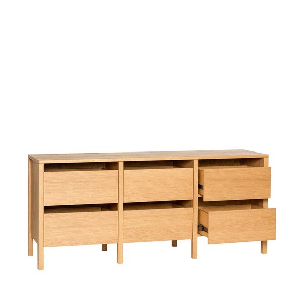 Komoda v dekore duba v prírodnej farbe 150x65x40 cm Forma – Hübsch