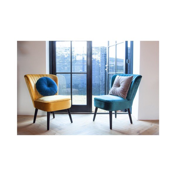 Modrý bavlnený vankúš PT LIVING, ⌀ 45 cm-image-3