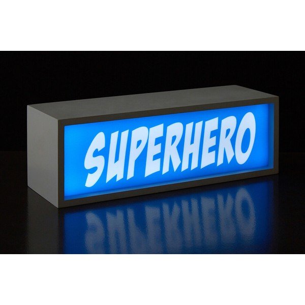 Modrá svetelná dekorácia na baterky Superhero – Premier Housewares-image-1