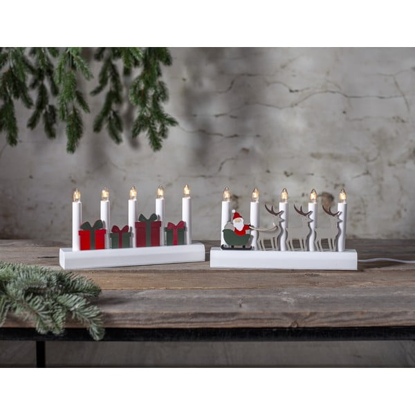 Červená/biela vianočná svetelná dekorácia do zásuvky Julia – Star Trading-image-2