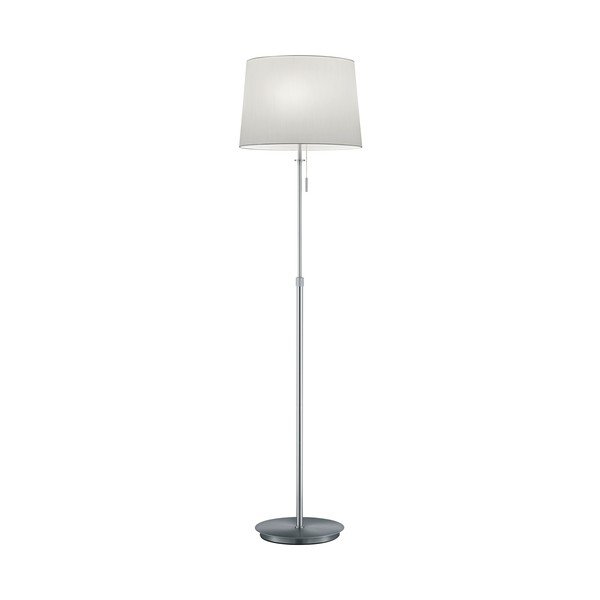 Stojacia lampa v striebornej farbe s textilným tienidlom (výška  180 cm) Lyon – Trio-image-3