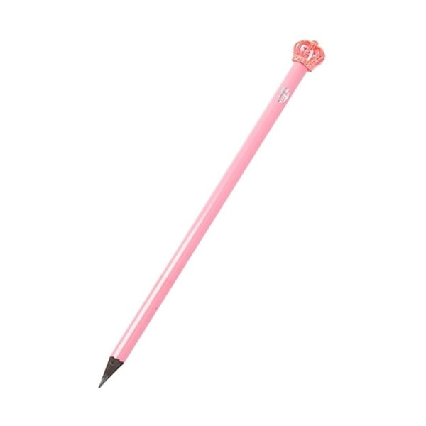 Ružová ceruzka s ozdobou v tvare korunky TINC