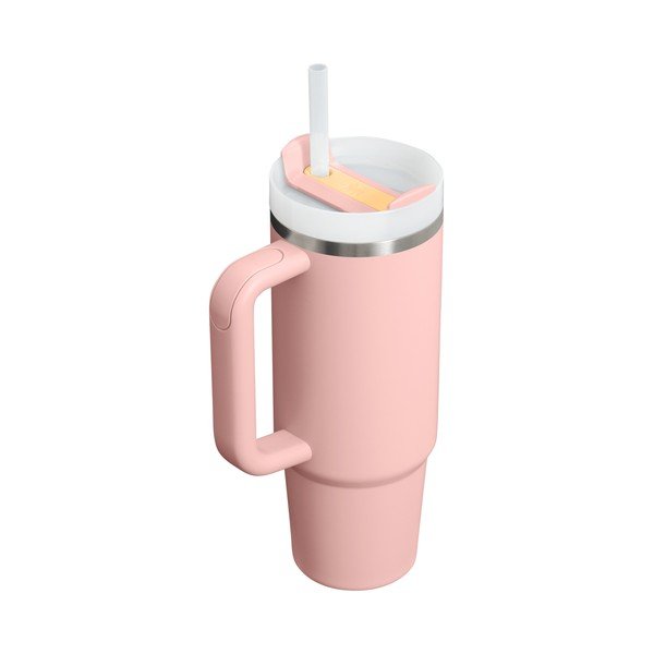 Broskyňová termoska so slamkou z nehrdzavejúcej ocele 890 ml Quencher H2.O FlowState™ Tumbler Peach Rose – Stanley-image-2
