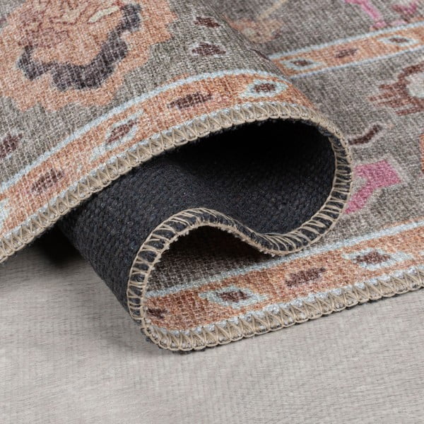 Svetlozelený prateľný koberec 115x170 cm Una Floral – Flair Rugs-image-2